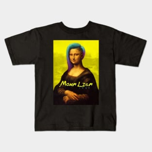 Mona Lisa Cyberpunk Kids T-Shirt